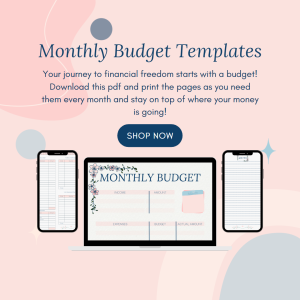 Mela's Monthly Budget Templates
