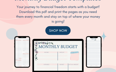 Mela’s Monthly Budget Templates